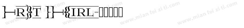 FrLt DFGirl字体转换